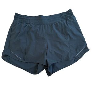 Lululemon Hotty Hot Shorts High Rise Long 4" Black Lined Running Size 10